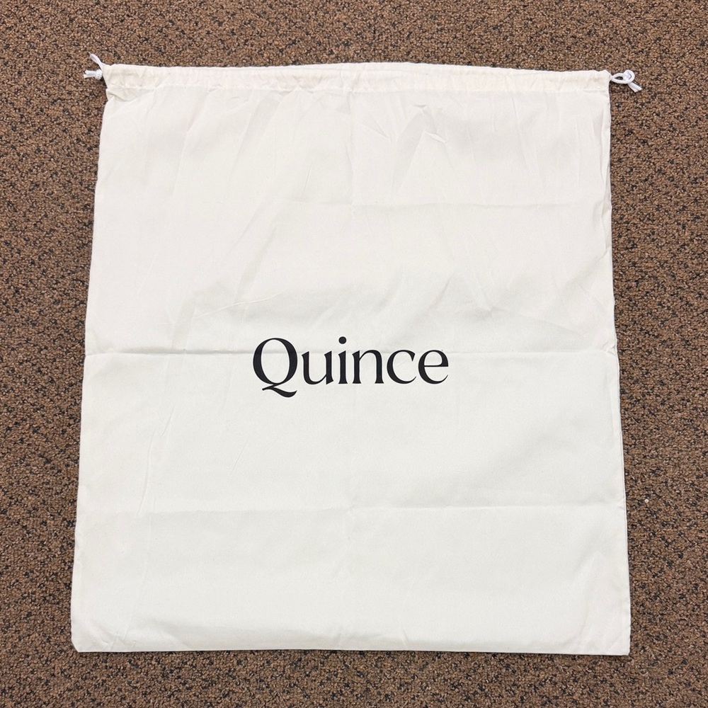 Quince Cream Drawstring Pouch